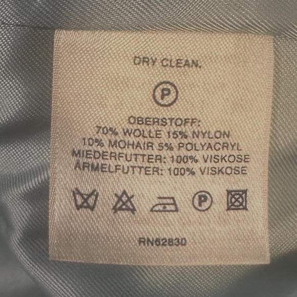 Lands End Wool Blazer Size 8P Green Button Closure Notched Lapel Collar - Picture 11 of 14